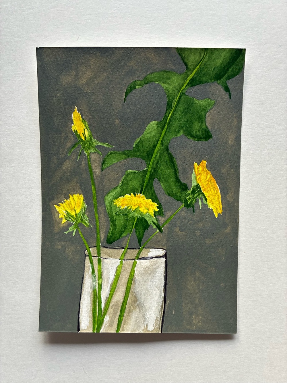 Dandelion Original Watercolor Painting